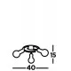 Searchlight CEILING LIGHT Dance 3xE27x60W, 45201-3BK Searchlight CEILING LIGHT Dance 3xE27x60W, 45201-3BK