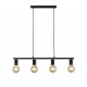 Searchlight pendant lamp Dance, 4x60WxE27, 45201-4BK