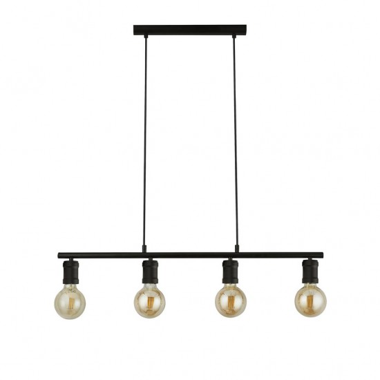 Searchlight pendant lamp Dance, 4x60WxE27, 45201-4BK