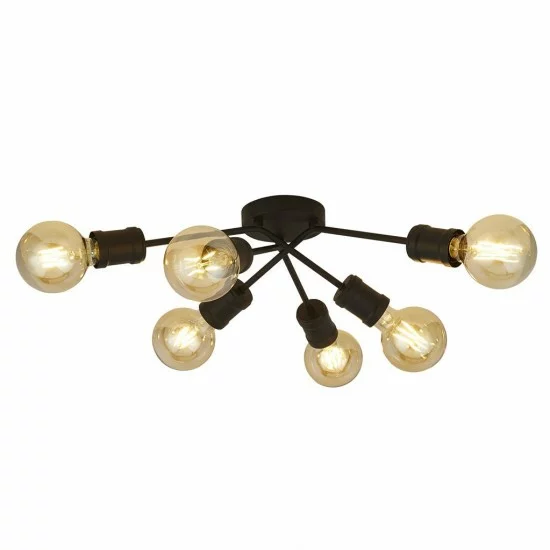 Searchlight DECKENLEUCHTE Dance 6xE27x60W, 45201-6BK Searchlight DECKENLEUCHTE Dance 6xE27x60W, 45201-6BK