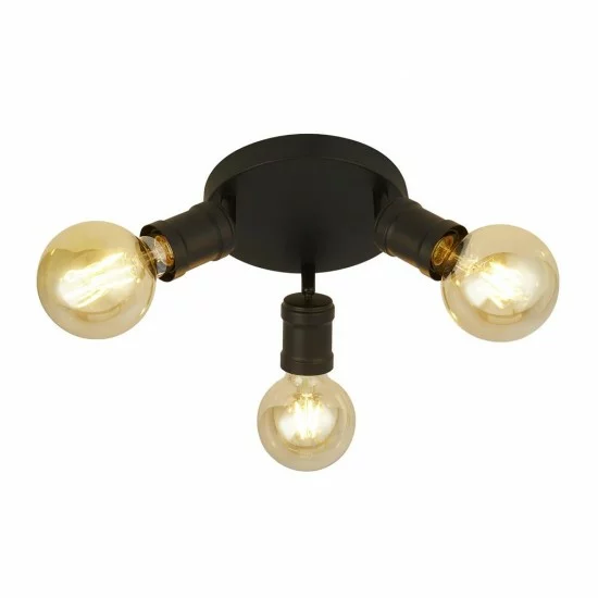 Searchlight DECKENLEUCHTE Dance 3xE27x60W, 45202-3BK Searchlight DECKENLEUCHTE Dance 3xE27x60W, 45202-3BK