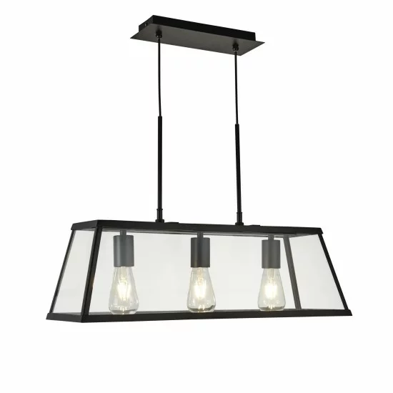 Searchlight piekaramā lampa Voyager 3xE27x60W, 4613-3BK Searchlight piekaramā lampa Voyager 3xE27x60W, 4613-3BK