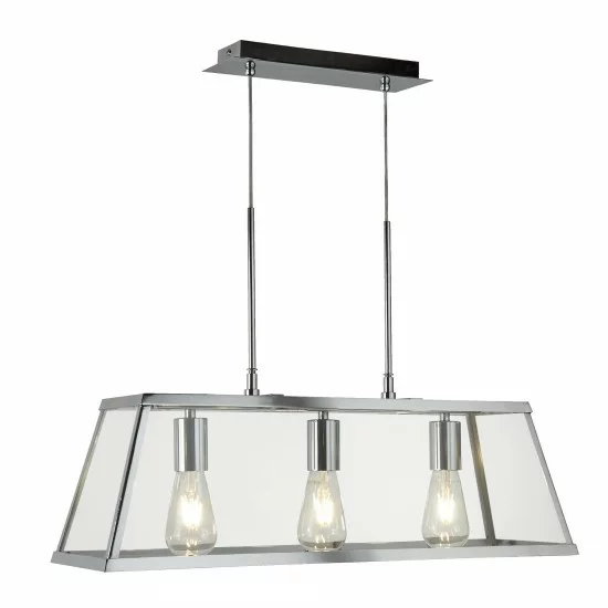 Searchlight Pendant Lamp Voyager 3xE27x60W, 4613-3CC Searchlight Pendant Lamp Voyager 3xE27x60W, 4613-3CC