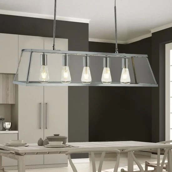 Searchlight Pendant Lamp Voyager 5xE27x60W, 4614-5CC Searchlight Pendant Lamp Voyager 5xE27x60W, 4614-5CC