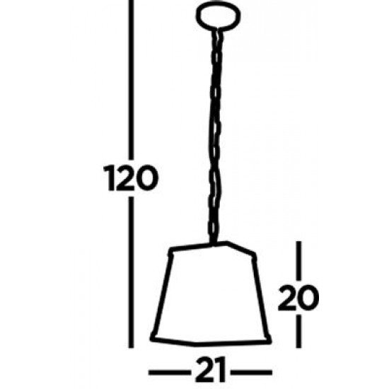 Searchlight Pendelleuchte Voyager 1xE27x60W, 4614AB