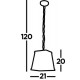 Searchlight подвесной светильник Voyager 1xE27x60W, 4614AB