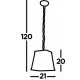 Searchlight piekaramā lampa Voyager 1xE27x60W, 4614AB Searchlight piekaramā lampa Voyager 1xE27x60W, 4614AB