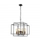 Searchlight pendant lamp Crate, 4x60WxE27, 4634BK