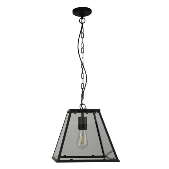 Searchlight Pendant Lamp Lantern Noir 1x60WxE27, 4661BK