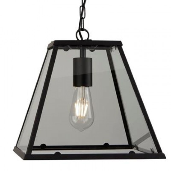 Searchlight piekaramā lampa Lantern Noir 1x60WxE27, 4661BK