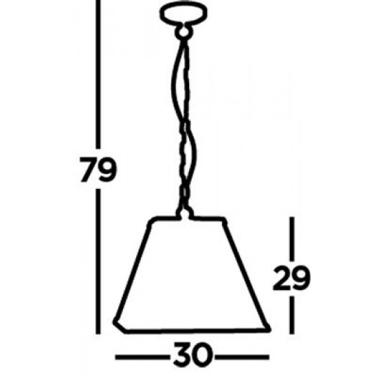 Searchlight Pendelleuchte Lantern Noir 1x60WxE27, 4661BK