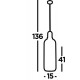 Searchlight Pendelleuchte Pipette 1xE27x60W, 46641-1AC