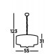 Searchlight подвесной светильник Knightsbridge 5xE14x60W, 4785-5SS