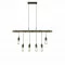 Searchlight Pendant Lamp Barn 6xE27x60W, 4876-6BR