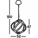 Searchlight Pendant Lamp Magic 3x50W, LED, 5031-3SN Searchlight Pendant Lamp Magic 3x50W, LED, 5031-3SN