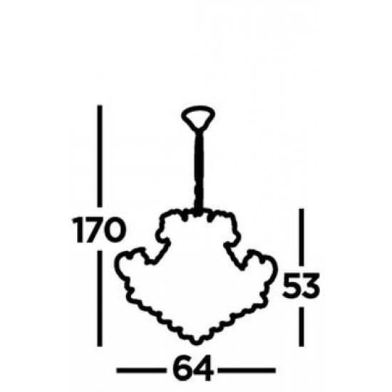 Searchlight chandelier Bloomsbury 6xE14x60W, 5046-6CC