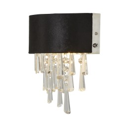 Searchlight wall lamp Glamour, 2xG9x33W, 50818-2BK