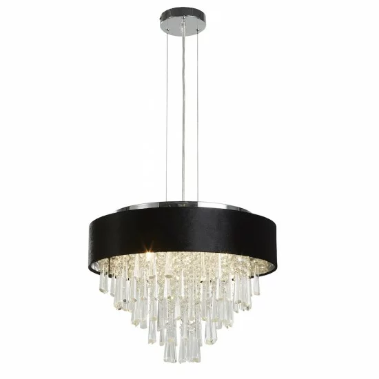 Searchlight pendant lamp Glamour, 5x33WxG9, 50818-5BK