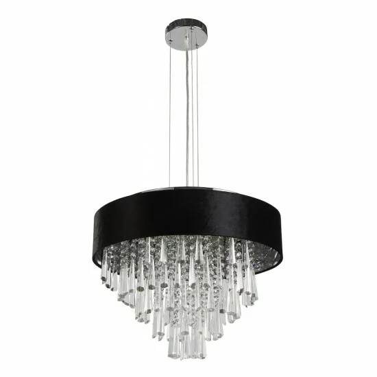 Searchlight pendant lamp Glamour, 5x33WxG9, 50818-5BK