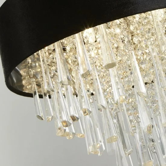 Searchlight pendant lamp Glamour, 5x33WxG9, 50818-5BK