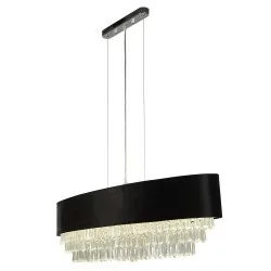 Searchlight pendant lamp Glamour, 8x33WxG9, 50818-8BK