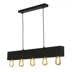 Searchlight Pendant Lamp Piano 5xE27x60W, 51607-5BK