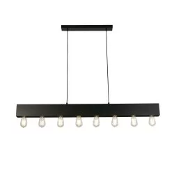 Searchlight Pendant Lamp Piano 8xE27x60W, 51607-8BK