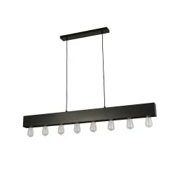 Searchlight Pendant Lamp Piano 8xE27x60W, 51607-8BK