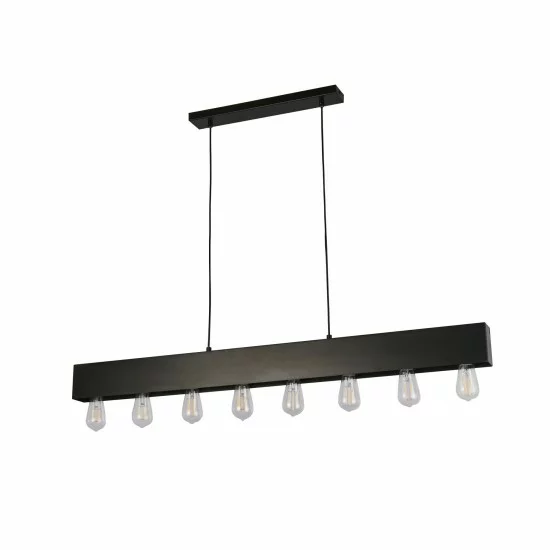 Searchlight Pendant Lamp Piano 8xE27x60W, 51607-8BK