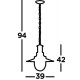 Searchlight Pendelleuchte Fisherman, 1x60WxE27, 5301AB