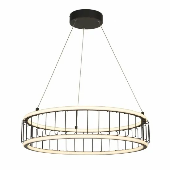 Searchlight pendant lamp Circolo, 46.4W LED, 54214-1BK Searchlight pendant lamp Circolo, 46.4W LED, 54214-1BK