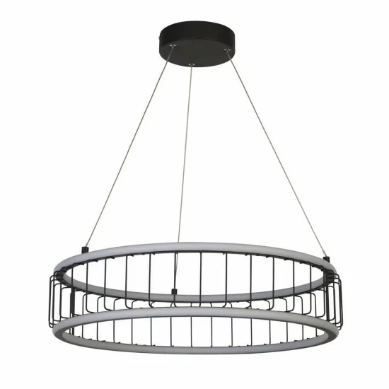 Searchlight pendant lamp Circolo, 46.4W LED, 54214-1BK Searchlight pendant lamp Circolo, 46.4W LED, 54214-1BK