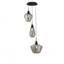 Searchlight Pendant Lamp Mia 3xE27x60W, 5423-3BK