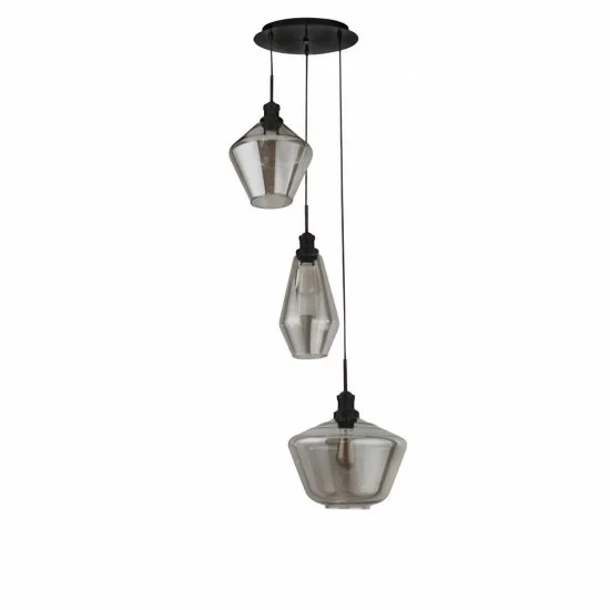 Searchlight Pendant Lamp Mia 3xE27x60W, 5423-3BK Searchlight Pendant Lamp Mia 3xE27x60W, 5423-3BK