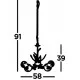 Searchlight Pendelleuchte Bellis 5xG9x33W, 8285-5CC Searchlight Pendelleuchte Bellis 5xG9x33W, 8285-5CC