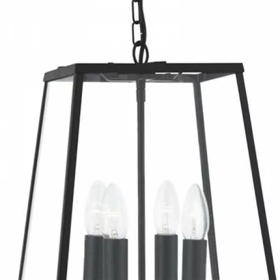 Searchlight Pendant Lamp Lantern Noir 4x60WxE14, 5614BK Searchlight Pendant Lamp Lantern Noir 4x60WxE14, 5614BK
