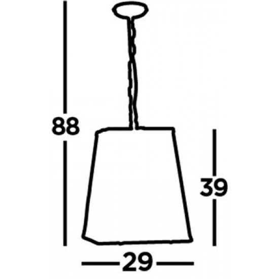 Searchlight piekaramā lampa Lantern Noir 4x60WxE14, 5614BK