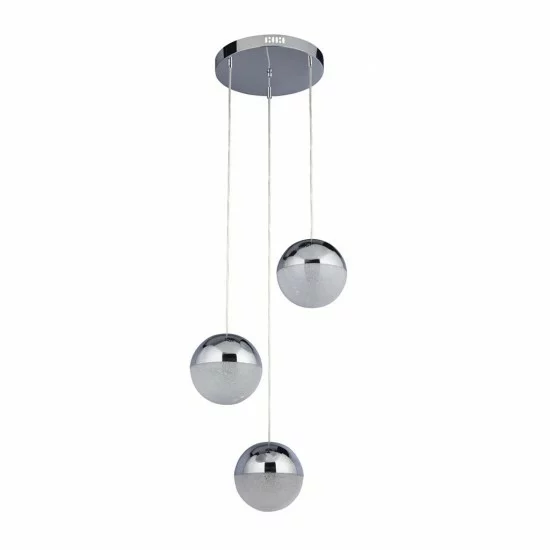 Searchlight Pendant Lamp Marbles LED 3x44W, 3386lm, 5842-3CC Searchlight Pendant Lamp Marbles LED 3x44W, 3386lm, 5842-3CC
