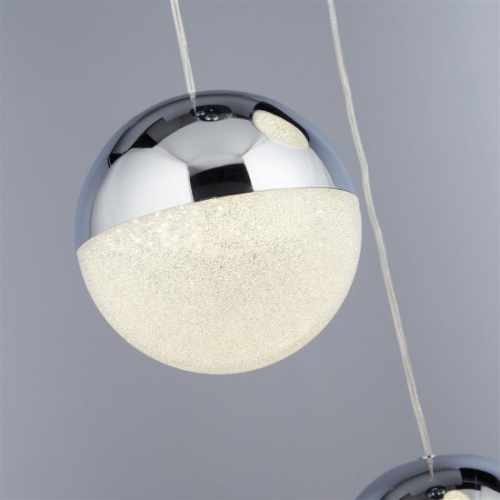 Searchlight Pendant Lamp Marbles LED 3x44W, 3386lm, 5842-3CC