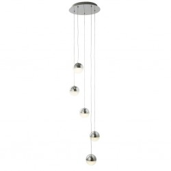 Searchlight Pendant Lamp Marbles LED 5x29W, 2225lm, 5845-5CC