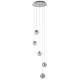 Searchlight piekaramā lampa Marbles LED 5x29W, 2225lm, 5845-5CC