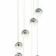 Searchlight piekaramā lampa Marbles LED 8x46W, 3242lm, 5848-8CC Searchlight piekaramā lampa Marbles LED 8x46W, 3242lm, 5848-8CC