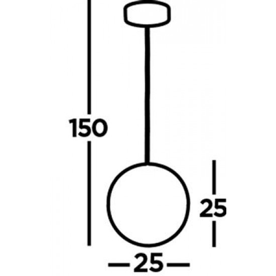 Searchlight подвесной светильник Marbles LED 22W, 1862lm, 5881SB