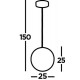 Searchlight подвесной светильник Marbles LED 22W, 1862lm, 5881SB