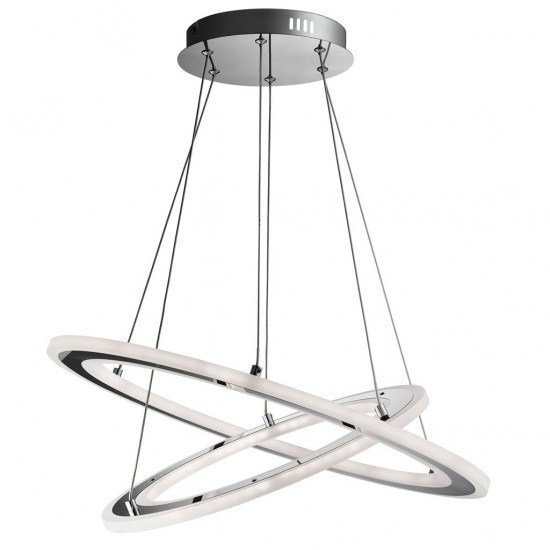 Searchlight Pendant Lamp Solexa LED 2x48W, 1813lm, 5882-2CC