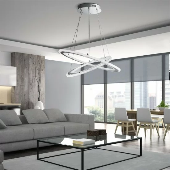 Searchlight Pendant Lamp Solexa LED 2x48W, 1813lm, 5882-2CC Searchlight Pendant Lamp Solexa LED 2x48W, 1813lm, 5882-2CC