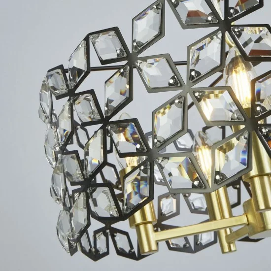 Searchlight Pendant Lamp Iris 5xE14x60W, 59811-5BSB