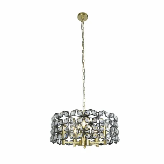 Searchlight Pendant Lamp Iris 5xE14x60W, 59811-5BSB