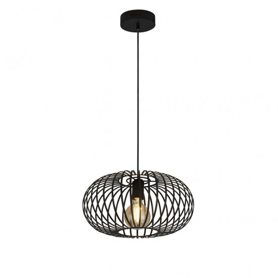 Searchlight Pendant Lamp Avery 1xE27x60W, 59901-1BK