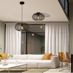 Searchlight Pendant Lamp Avery 1xE27x60W, 59901-1BK